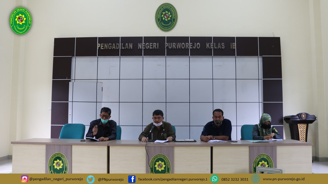 Pengadilan Negeri Purworejo Mengadakan Rapat Bulan Juli Tahun  2020