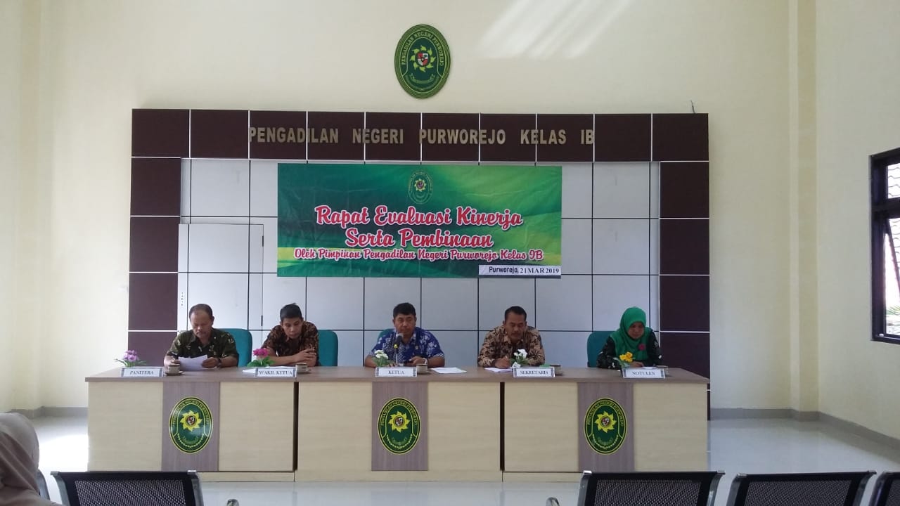 Rapat Bulan Maret 2019 Pengadilan Negeri Purworejo